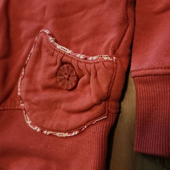 𝅺old NAVY Rose Zip Up Hoodie with Pockets - Picture 2 of 3
